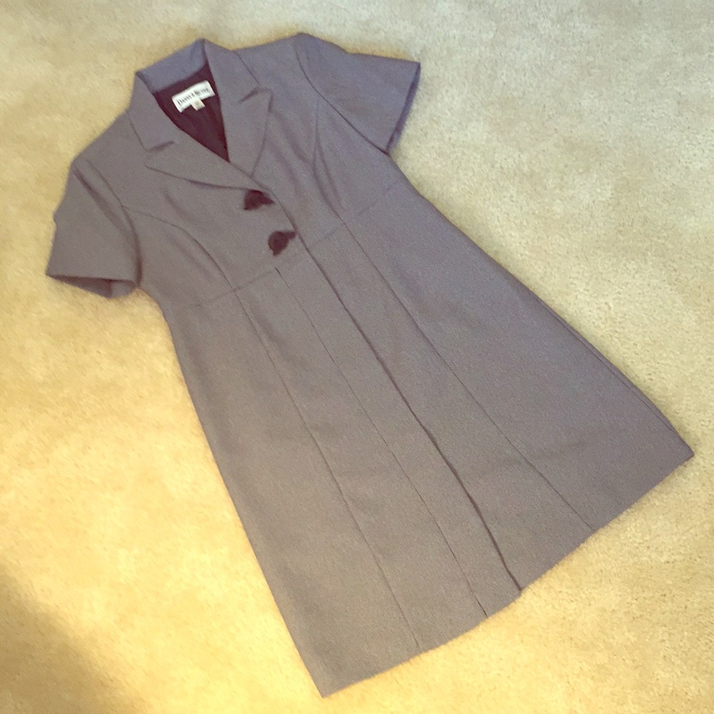 Danny & Nicole Gray Midi Dress